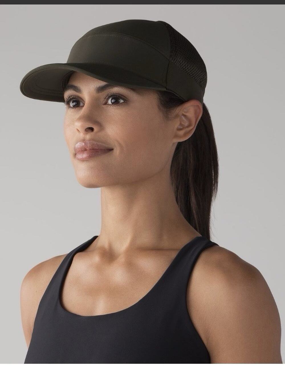 Lululemon Green Baseball Hat Snap Back Mesh Trucker Athleisure Dash And Splash